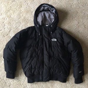 The North Face 550 Down Bomber Puffer Jacket - Size S - Black